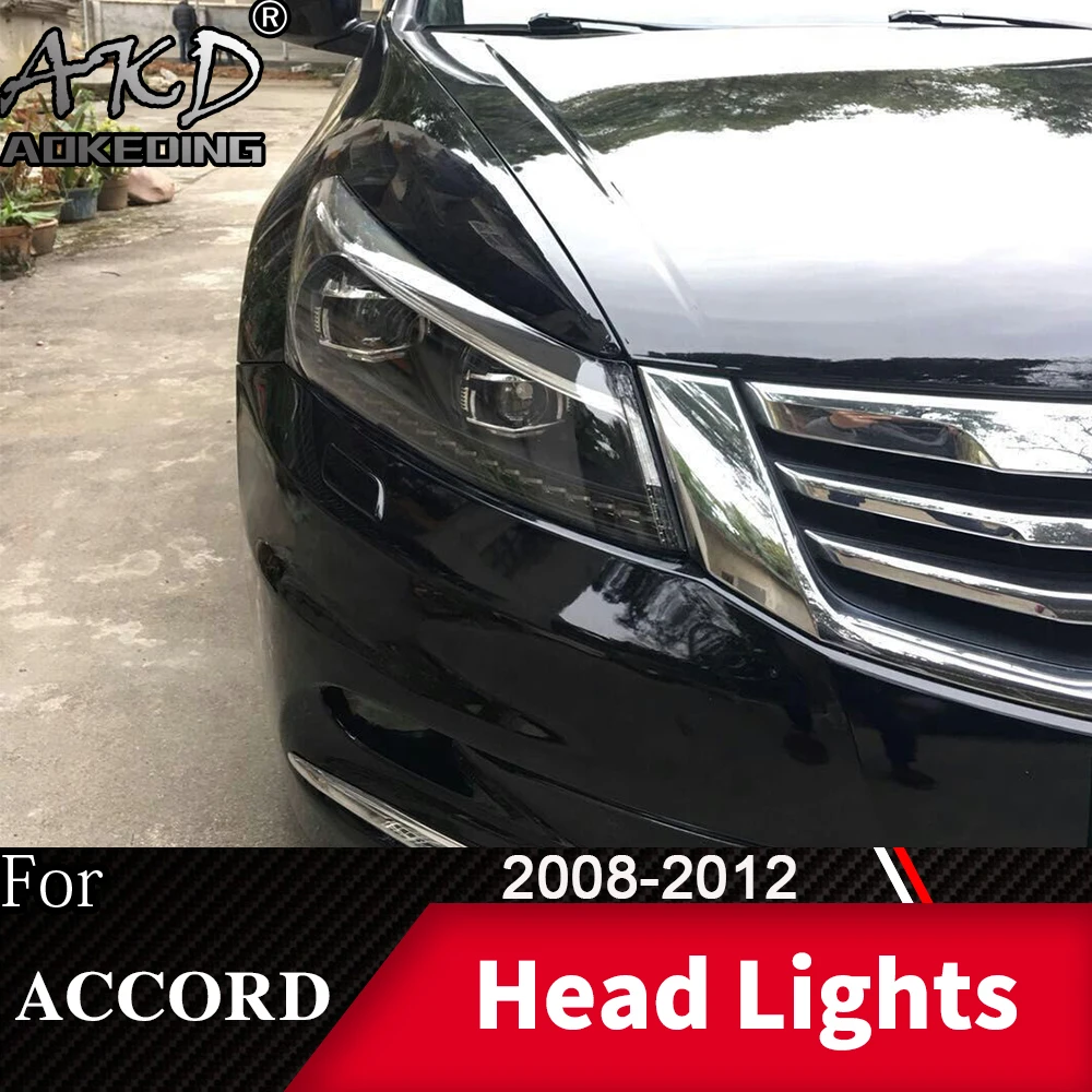 Фара для автомобиля honda Accord 2008-2012 Accord G8 головной светильник s противотуманный светильник дневной ходовой светильник DRL H7 светодиодный Биксеноновая лампа автомобильные аксессуары