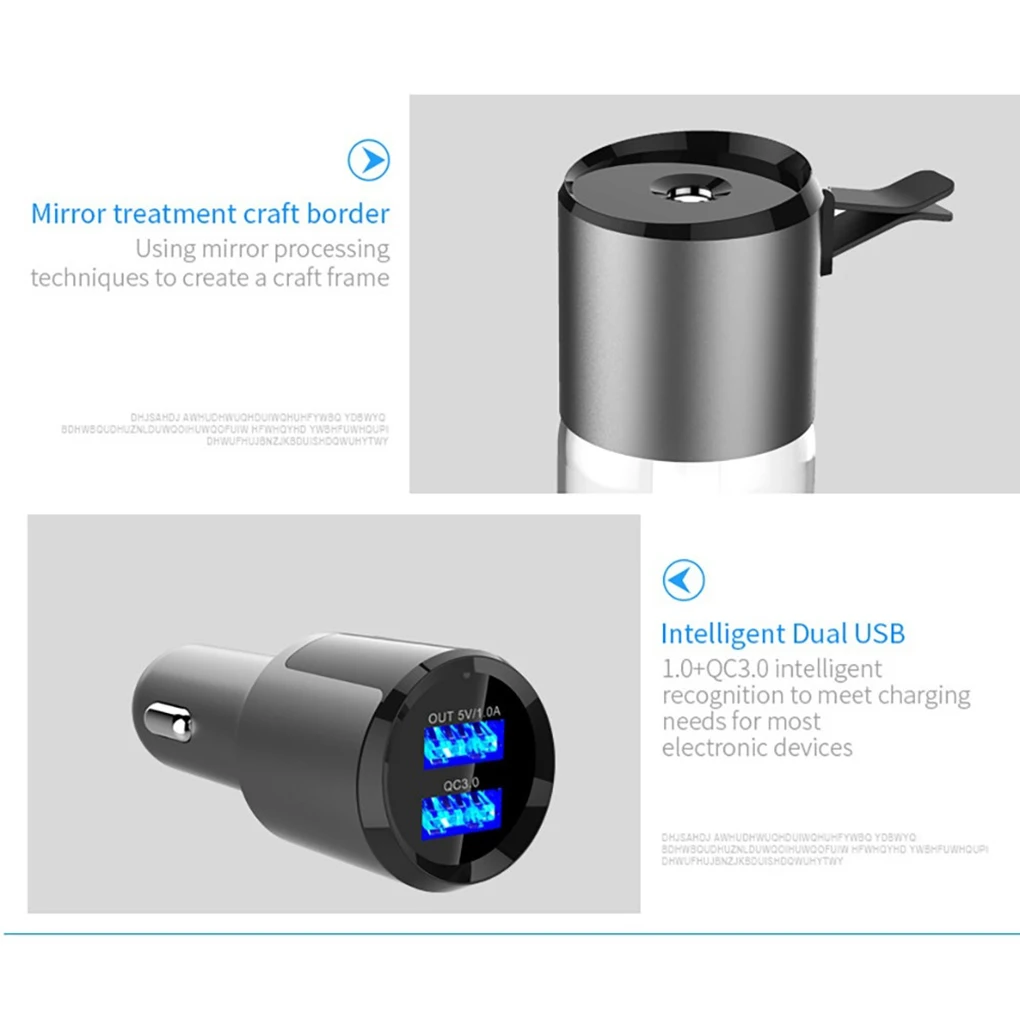 USB мини-увлажнитель для автомобиля, портативное устройство для увеличения влажности воздуха для дома и офиса, автомобильное быстрое зарядное устройство