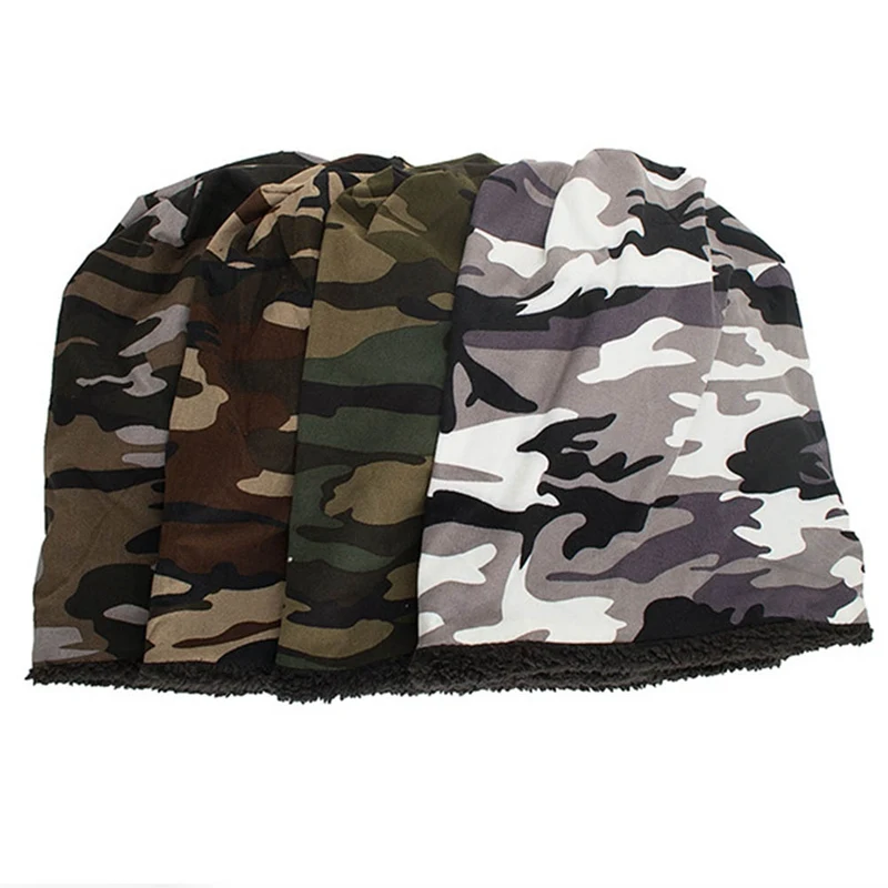 Камуфляжная Мужская шапочка, кепка, зимняя хлопковая кепка Skullies Beanies, кепка s, шапка Bonnet Homme Gorro