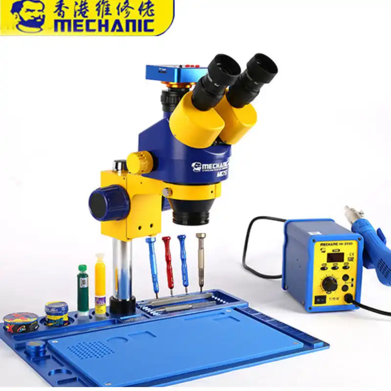 Mechanic MC75T 7 45X Trinocular Stereo Zoom Microscope DX 230 2300W