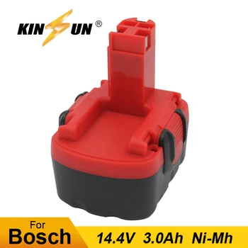 

KINSUN Replacement Power Tool Battery 14.4V 3.0Ah Ni-Mh for Bosch Cordless Drill 2 607 335 263 GDR 14.4V GHO 14.4V PSB 14.4V