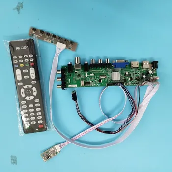 

Kit For B173RW01 V2 HW9A WLED 1600X900 TV LVDS USB remote Signal controller board VGA LED HDMI digital 40pin DVB-T DVB-T2 17.3"