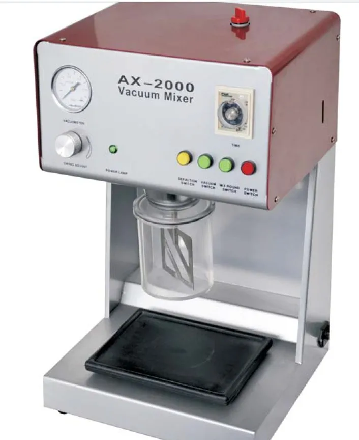 Dental Lab Equipment Plaster Dental Mixer With One Mixing Beaker Dental Vacuum Mixer AX-2000B, 320rpm H#