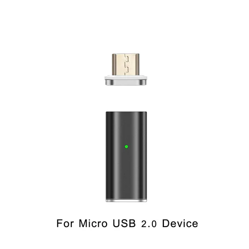 10g for micro v2.0 CANDYEIC Магнитный адаптер для быстрой зарядки для IPhone Android type C Micro USB 2,0 устройство для Micro USB кабель десятого поколения - Цвет: 10g for micro v2.0