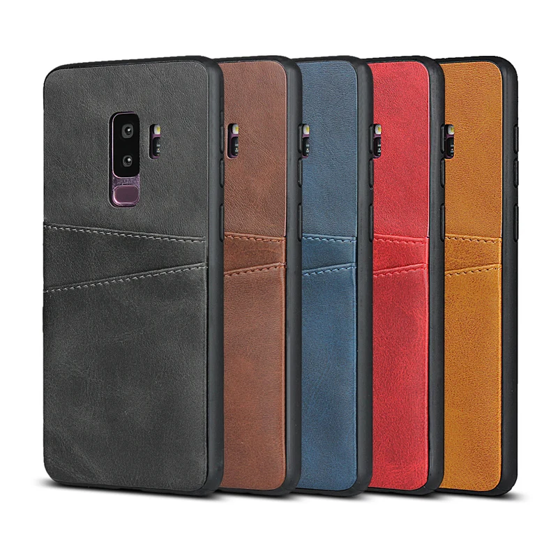 

Back Card slot case for Samsung Galaxy S9 Wallet Cover for Samsung Galaxy S9 Plus Luxury Leather for Galaxy S9 case Funda