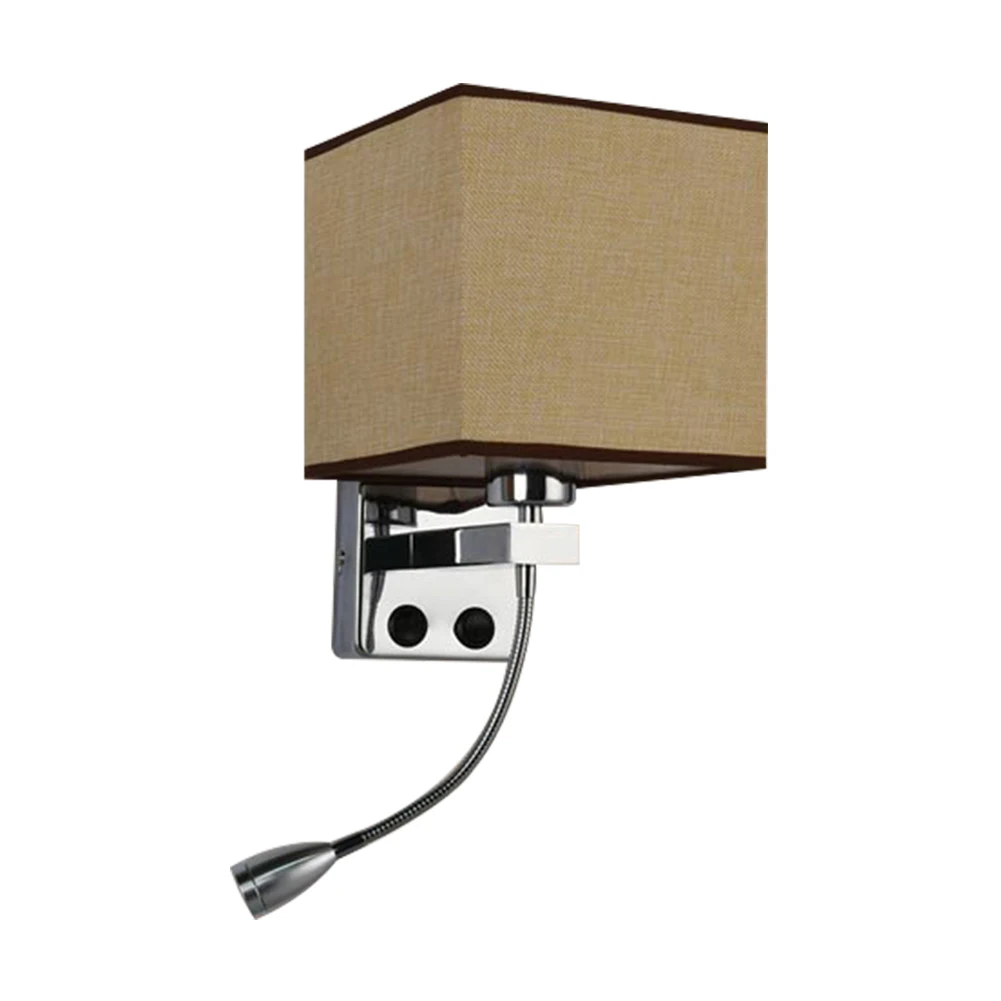 

Modern Reading Cloth Bedroom Bedside Night Adjustable Living Room Eye Protection Led Sconce Wall Light Study Surface Mounted