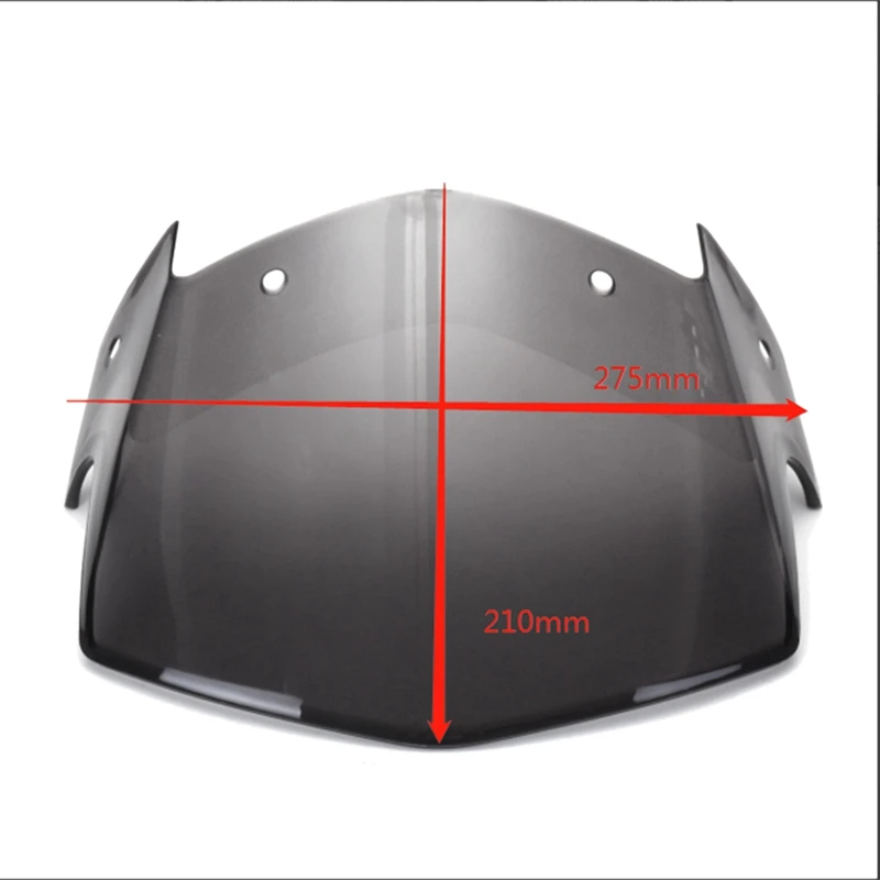 Motorcycle Headlight Fairing Transparent Brown Windshield for Yamaha Ybr 125 2014-
