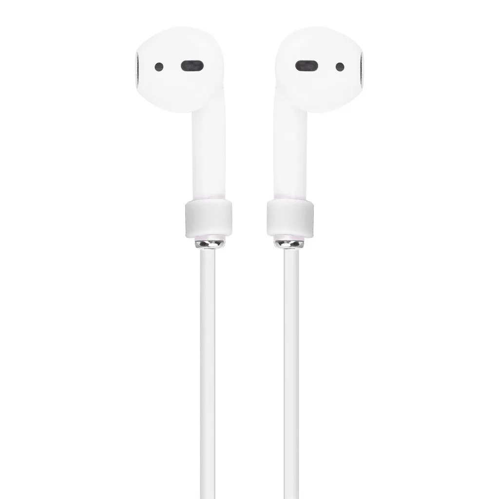VOBERRY, портативный аксессуар для гарнитуры, набор для Airpods 2& 1, чехол для зарядки, силиконовый защитный чехол и брелок с помпоном, ремешок 829#2