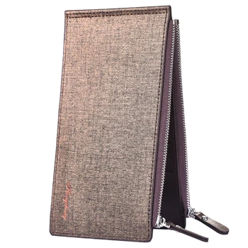 

Men Wallet Purse Coin Bag Double-layer Zipper Pouch Phone Storage Luxury PU Leather Organizer Multifunctional Card Holder Long