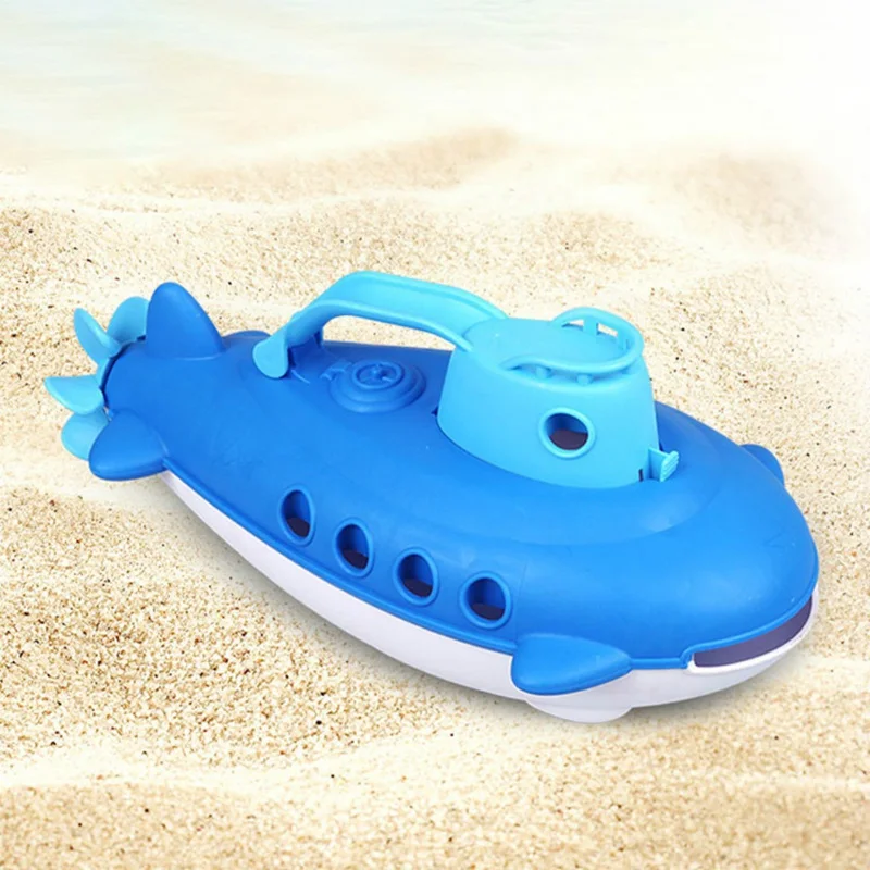 Пляжные игрушки подводная лодка игрушка для ванны детская подводная лодка Игрушки для ванны лодка с спиннингом сзади пропеллер игрушки для душа для детей М