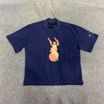 

1:1 Best Quality Kanye West Jesus is King Archangel Tees Men Women 19FW LA Exclusive 100% Cotton HipHop Turtleneck T-Shirt Men