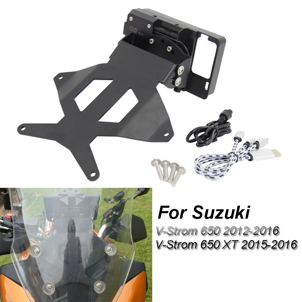 

FOR Suzuki V-Strom 650 V-Strom 650 XT 2012 2013 2014 2015 2016 Motorcycle Accessories GPS navigation bracket Supporter Holder