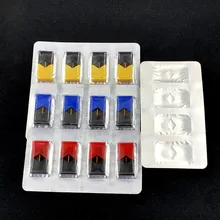 4pc pod cartucho 1.0ml capacidade vazio tanque caber juu1 pod sistema vape dispositivo caneta starter kit