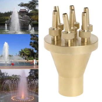 

Factory Direct Center Straight Fountain Nozzles Copper Brass Garden Pool Outdoor Music Water Features Fountains