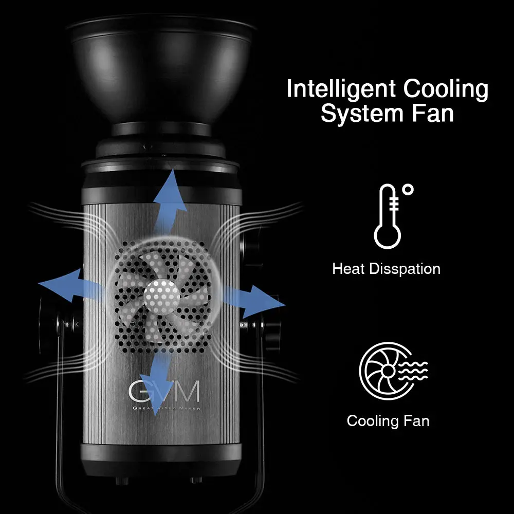 US $376.99 GVM Video Studio Spot Ring Selfie Light Daylight COB LED Bead Light Lens FOR Video Camera Shooting 150W 5600K Dimmable