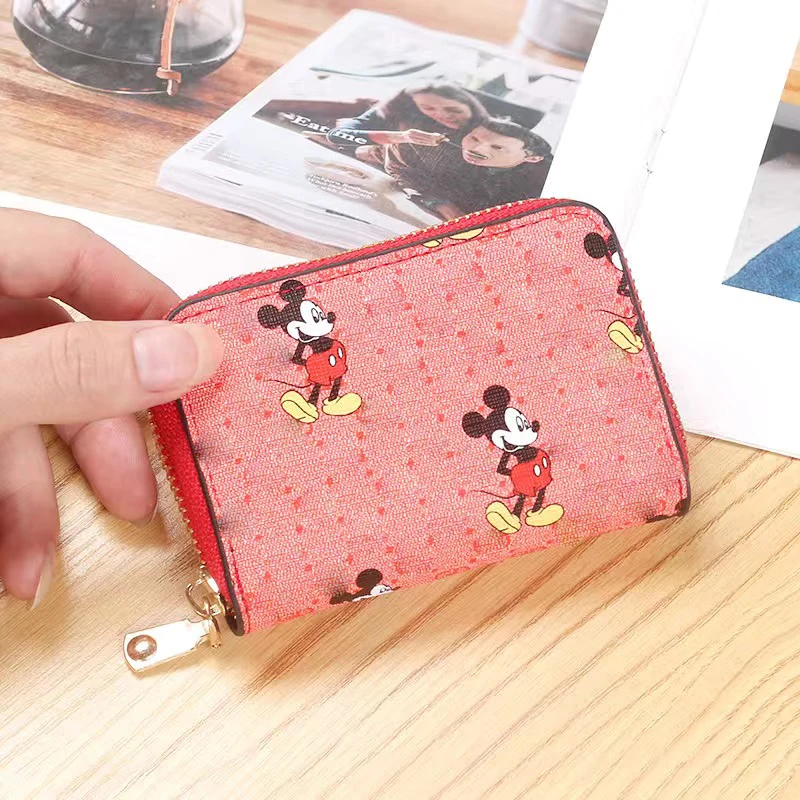 Disney Mickey Mouse new wallet Mickey Mouse clutch bag classic PU leather bag coin purse simple fashion small wallet