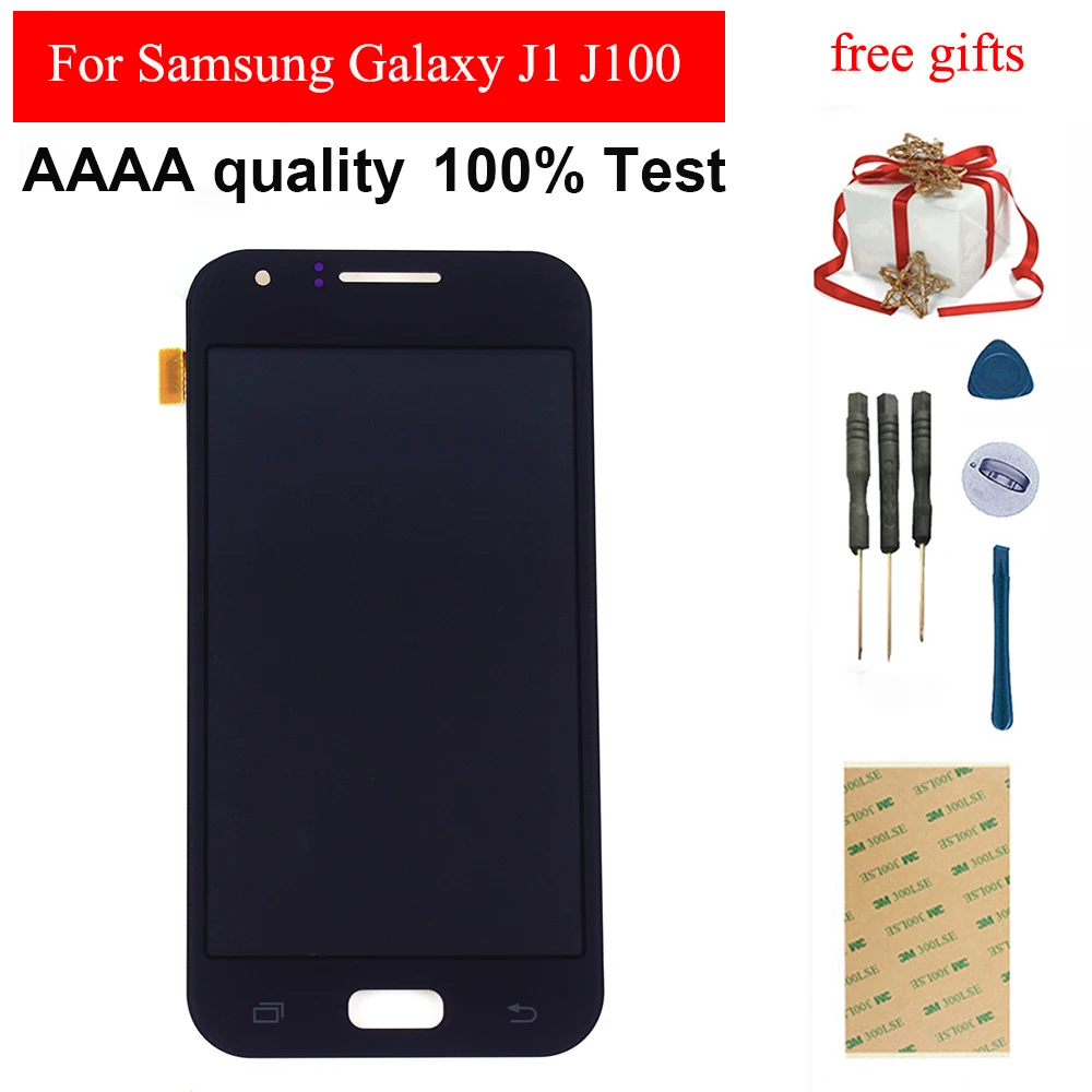 Цена Для samsung Galaxy J1 J100F J100H J100 SM J100F сенсорный экран дигитайзер сенсорная стеклянная панель + ЖК дисплей монитор модуль в сборе