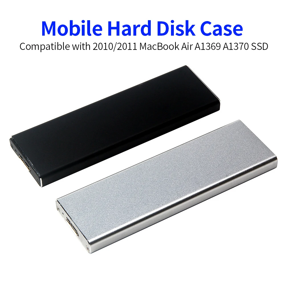 Hard Disk Case Mobile Compatible with 2010/2011 MacBook Air A1369 A1370 SSD Aluminum Alloy Shell HDD enclosure | Компьютеры и офис