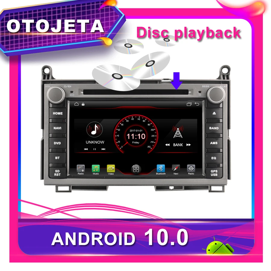 OTOJETA Автомобильный DVD Android 10,0 Автомобильный gps для TOYOTA VENZA автомобильный Радио мультимедийная лента рекордер bluetooth навигация