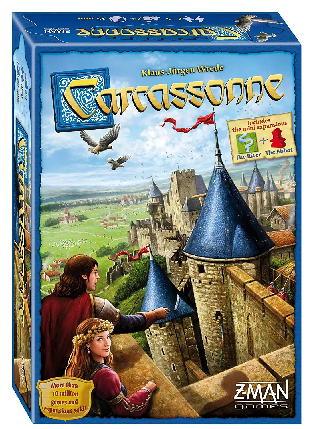 Каркассон настольная игра для вечеринки/семьи/друзей легко играть 2-5 игроков