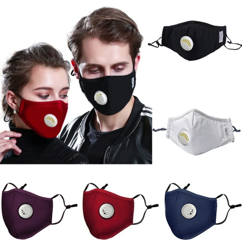 

Anti Dust Mask With 2 Filters Easy Breathe Reusable Washable Face Mask For Outdoor Sports Resist Dust PM2.5 Pollution