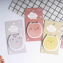 Cute stationary kawaii sticky notes paper memo pads notepad page planner stickers office decoration school supplies 40 sheets