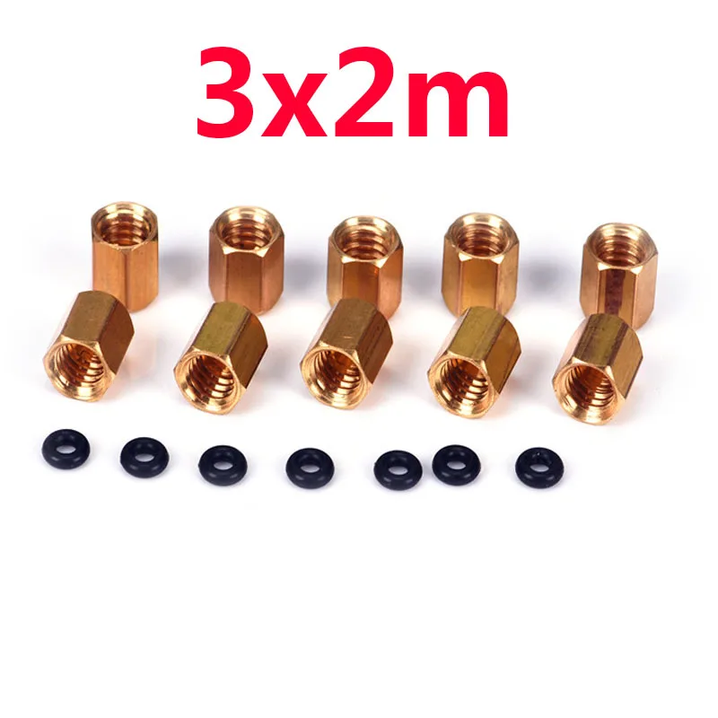 3x2mm Винт медный винт уплотнительное кольцо для демпфера DX4 с 4*3 мм 3*2 мм чернильная трубка - Цвет: 3x2mm