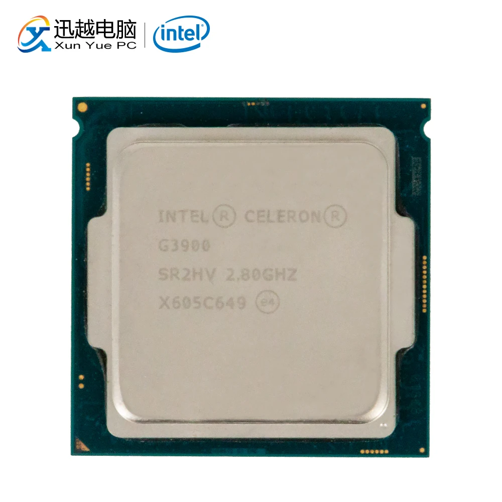 Intel Celeron G3900 настольный процессор G 3900 двухъядерный 2,8 ГГц 2 Мб Кэш LGA 1151 используемый ЦП