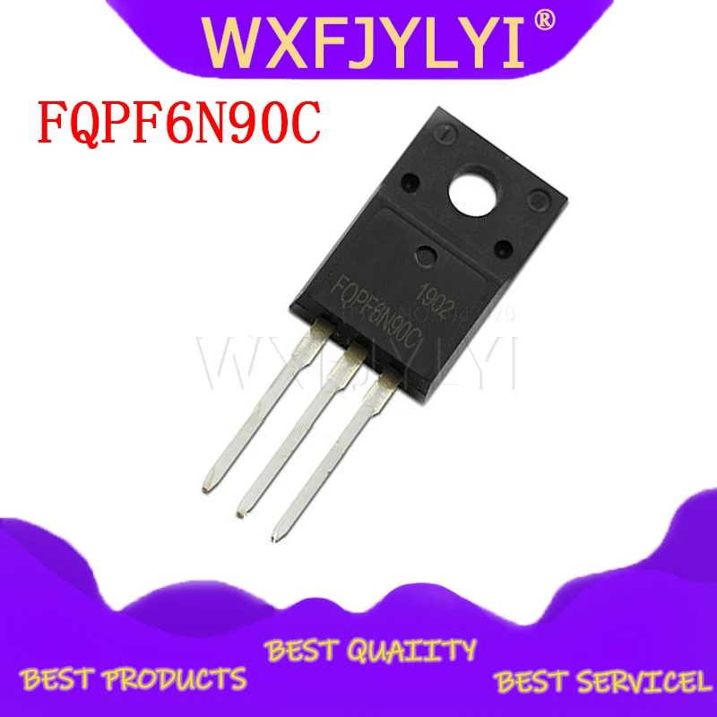 10 шт./лот FQPF6N90C 6N90 TO-220F | Электронные компоненты и принадлежности