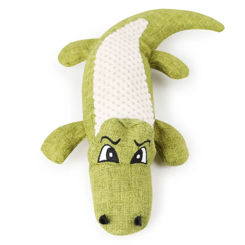 28 см имитация крокодила может звучать плюшевая игрушка Kawaii красочные модели животных милое постельное белье с мультяшным рисунком мягкие игрушки для домашних животных, для собак