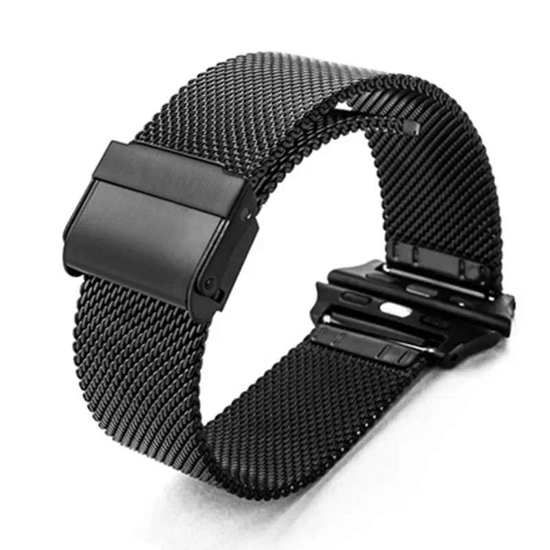 Ремешок из нержавеющей стали Milan для Apple Watch Series 3 38 мм 42 металлический спортивный