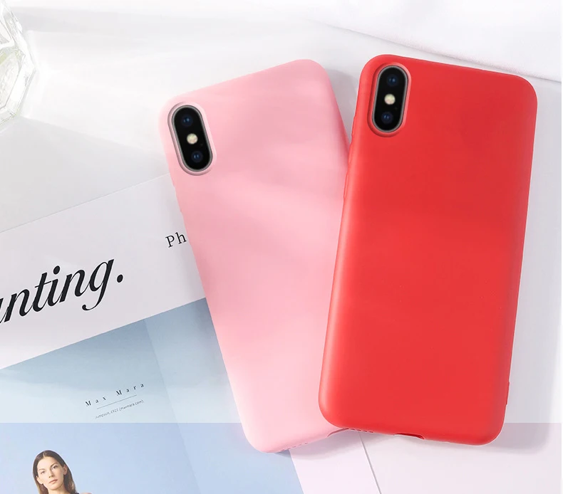 50 шт. жидкий силиконовый мягкий чехол для iPhone 11 Pro Max XS XR X 8 7 6 6S Plus карамельный цвет противоударный защитный чехол