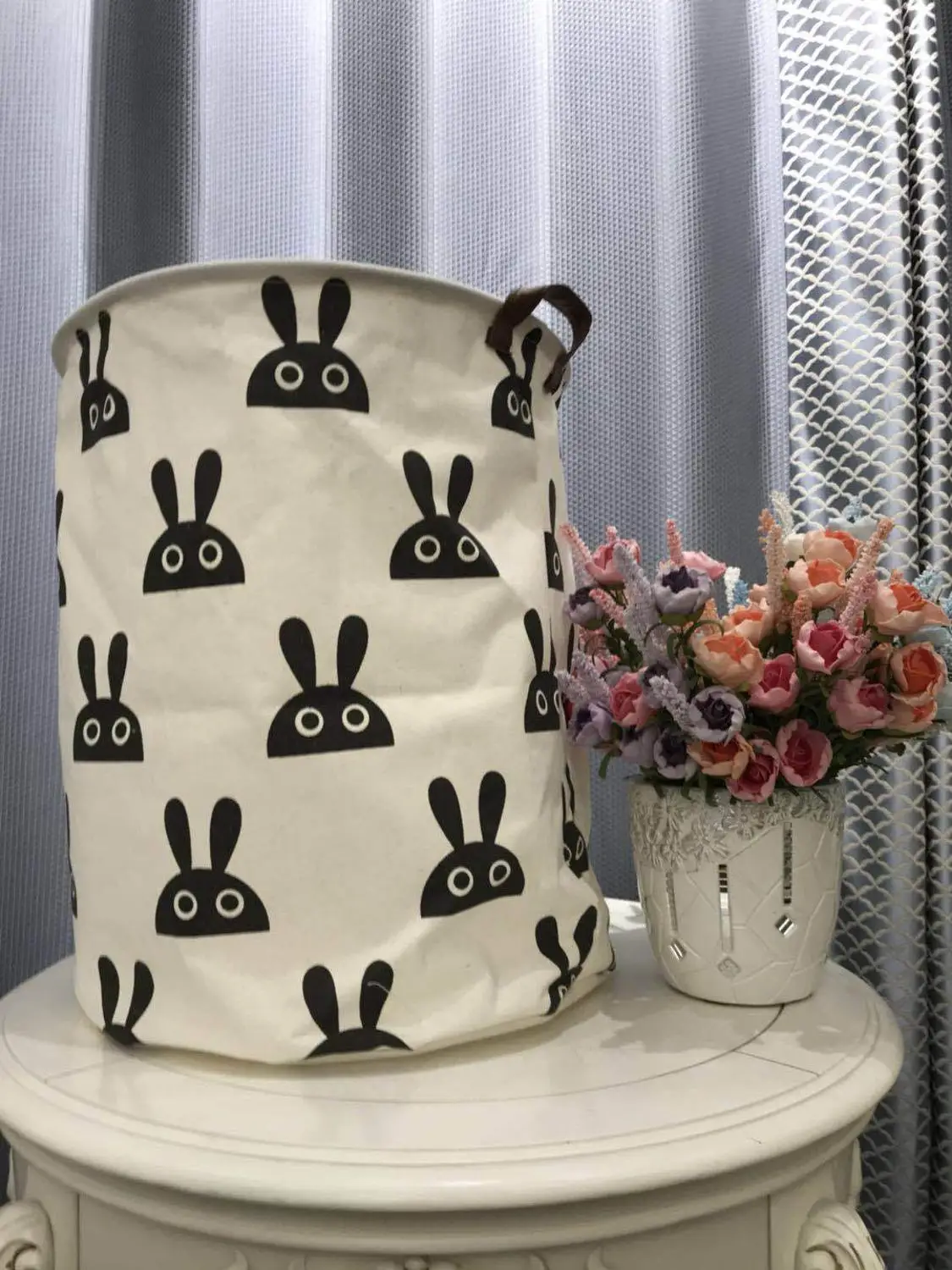 

1pc Folding Laundry Basket Round Storage Bin Bag Hamper Collapsible Clothes Toy Basket Bucket Organizer Large Capacity