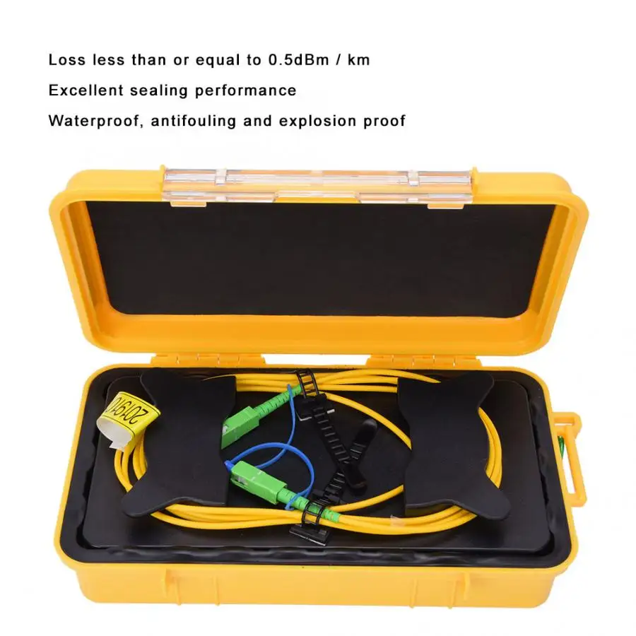 OTDR launch Cable оптоволоконный OTDR launch Cable Box SC/APC-SC/APC OTDR оптоволоконное кольцо одиночный режим 500 м