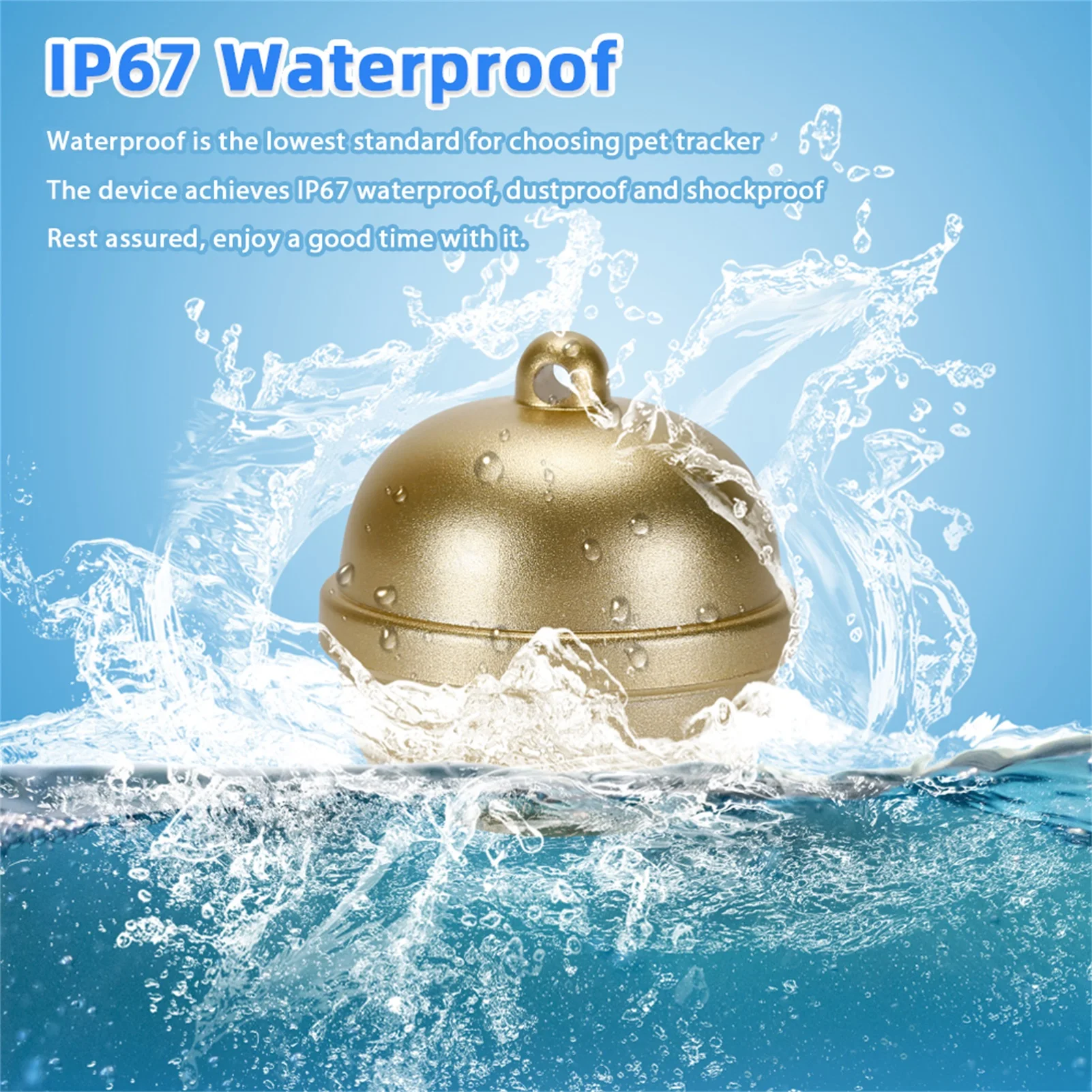Pet GPS Locator Smart Pet Bell GPS Locator Dog Cat Anti Lost Device IP67 Waterproof Electronic Fence Positioning Collar