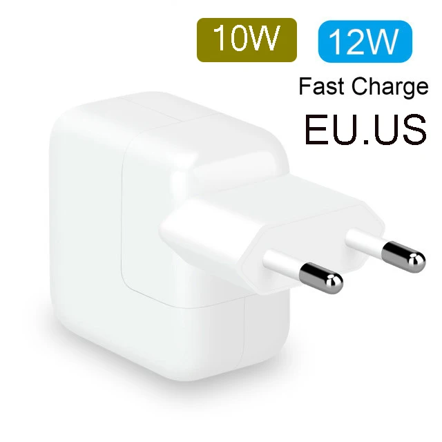 

2.4A Fast Charging 12W USB Power Adapter Phone Travel Home Charger for iPhone X 8 Plus 7 6S 5S iPad Mini Air Samsung for Euro EU