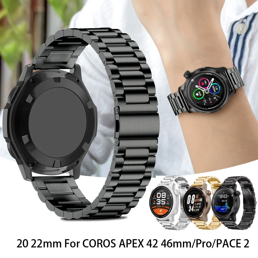 

Ремешок для наручных часов COROS APEX Pro/42 46/PACE 2, металлический браслет для быстрой установки, запасные части из нержавеющей стали, 20 22 мм