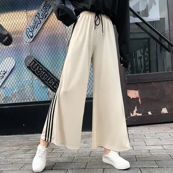 

Women's Wide Leg Pants Simple Casual High Waist Solid Color Straight Pants Popular Loose Wide Leg Pants