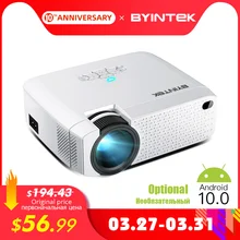 Byintek Proyektor Mini C520 T6 Anak-anak Proyektor; portable LED Projector untuk Ponsel 1080P 3D 4K (Opsional Android 10 TV Box)(China)