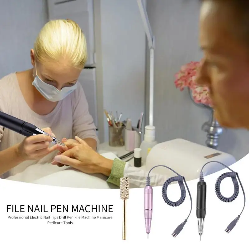 

Electric Nail Art Drill Pen Handle File Polish Grind Machine Handpiece Manicure Pedicure Tool Nail Art Accessories