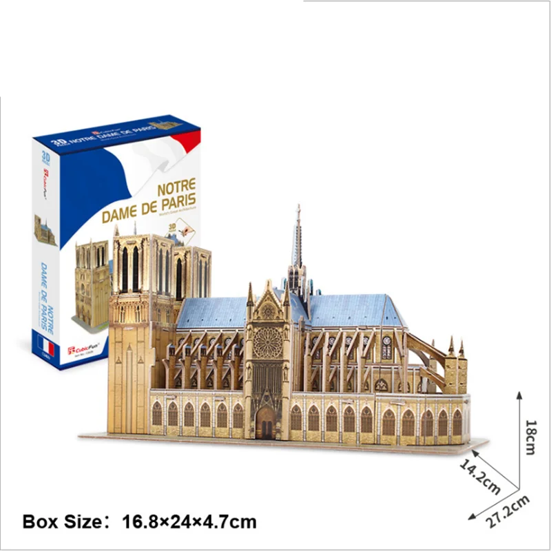 

cubicfunÂ 3DÂ JigsawÂ PuzzleÂ CHILDREN'SÂ ToyÂ DIYÂ ResourcesÂ toÂ ProduceÂ 3-6Â YearsÂ OldÂ PaperÂ ModelÂ ofÂ theÂ 7-Year-OldÂ Notre-DameÂ DeÂ Pari