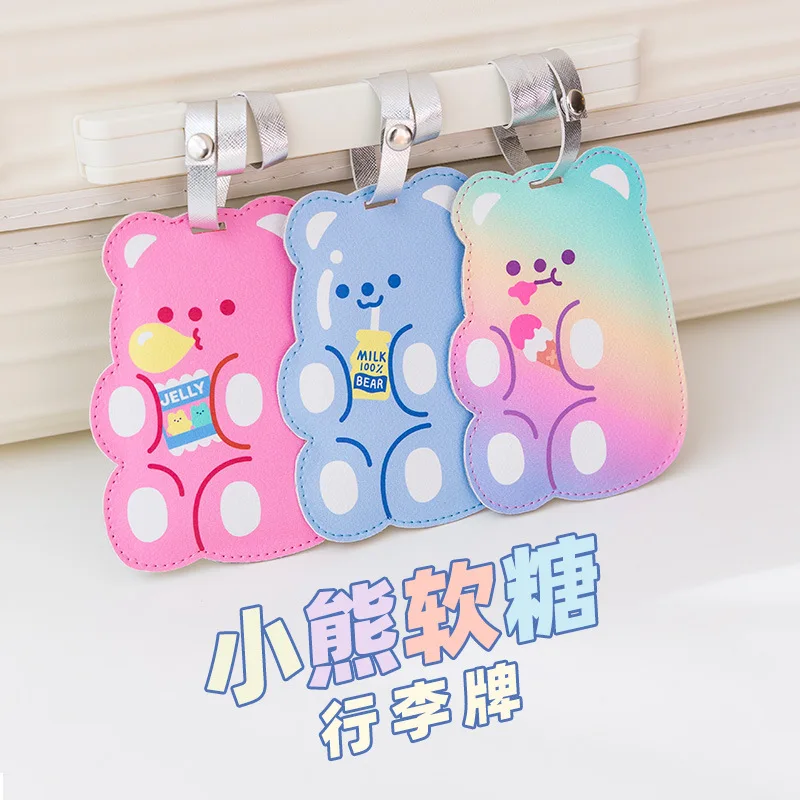 Bunny Animal Rabbit Luggage Tags Travel Bag Tag Suitcase 2 Piece Printed Travel Label