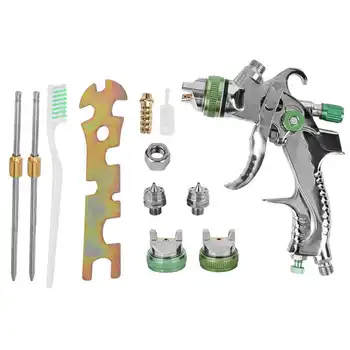 

600mL HVLP Air Spray Paint Kit Gravity Feed Nozzle 1 4mm/1 7mm 1 4mm/2 0mm