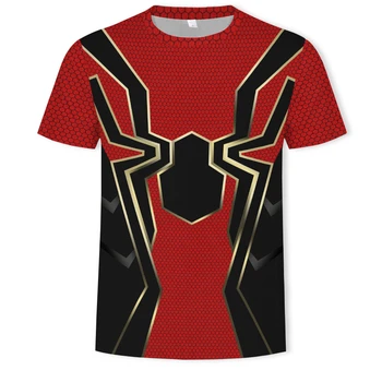 

2019 New Spider-Man Super Hero 3D Compression Shirt Marvel Avengers T-shirt Men's Short Sleeve Halloween Costume