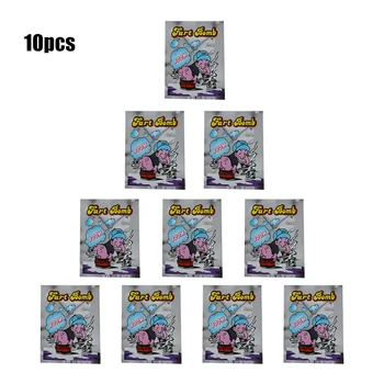 

HOT!OCDAY 10 Pieces Smelly Fart Bomb Bag Fool Toy Novelty Prank Someone Stink Exploding Mini Practical Joke New Sale