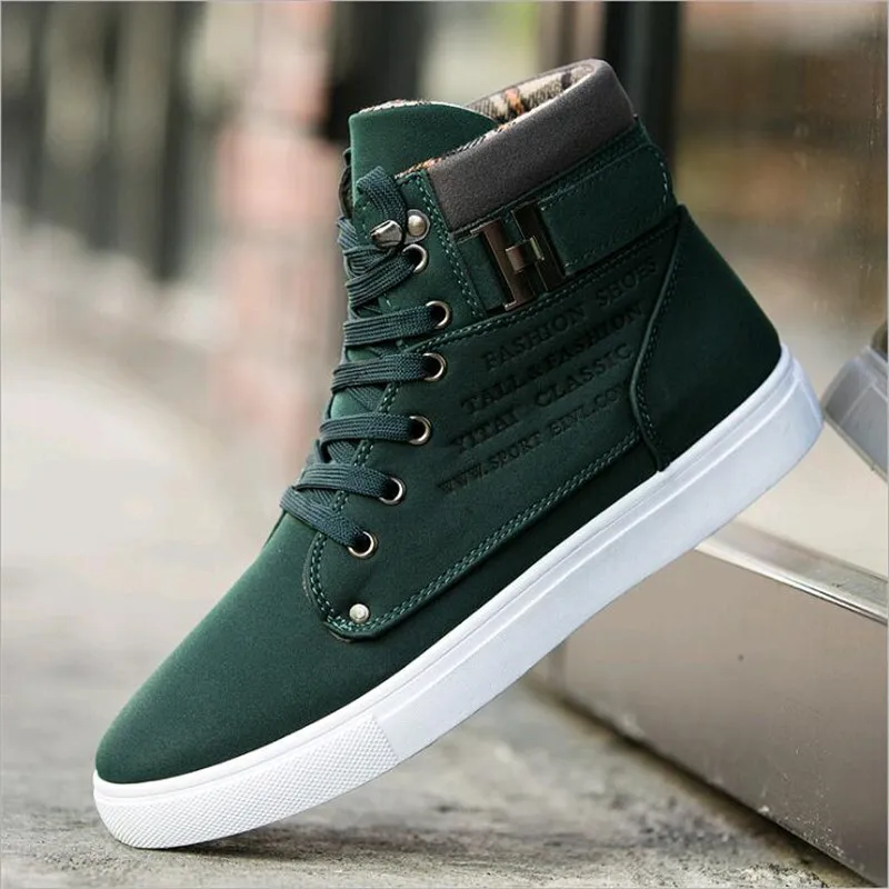 

2019 Spring Newest Shoes Casual High-top Men's Shoes Wild Large Size Adualt Student Plate Shoes Mens Fashion Shoes Man Sneakers
