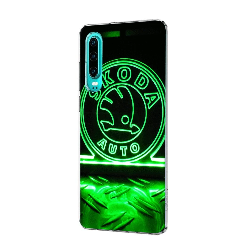 8 Мобильный телефон чехол для телефона чехол для huawei Коврики 30 20 10 Pro Lite Y6 Y7 Y9 Nova 2 3 2i 3i 3 4 5i оболочки мультфильм автомобиля Skoda - Цвет: 8