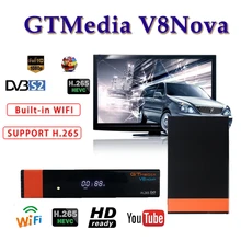 Satellite tv decoder Gtmedia V8 Nova DVB S2 Built-in WIFI  H.265 support Youtube cccam server HD for spain satellite finder