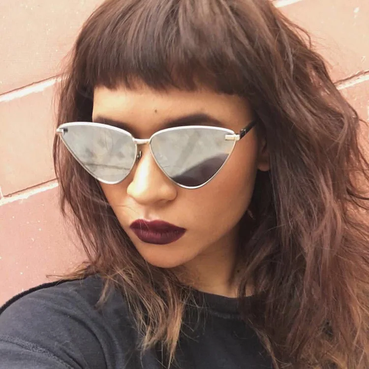 

Retro Cat Eye Sunglasses Women Red Cateyes Sun glasses Fashion Metal Eyewear UV400