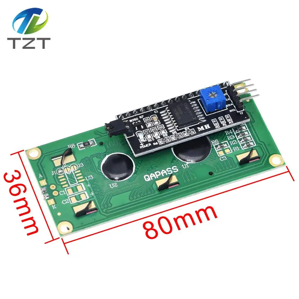 Модуль ЖКД синий зеленый экран IIC/igc 1602 для arduino 1602 lcd UNO r3 mega2560 lcd 1602